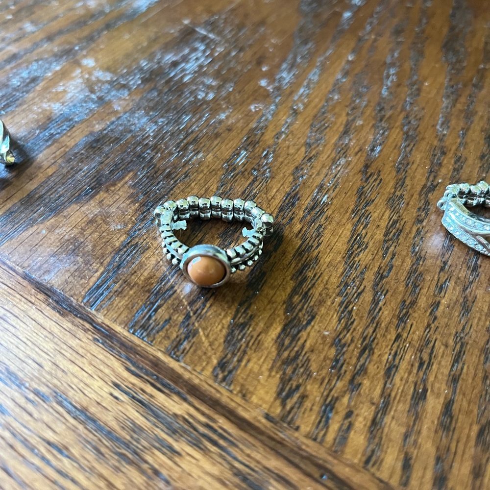 Paparazzi Elegant Gold , Brown and Silver Tone Women's Rings Set 3 - Picture 3 of 6